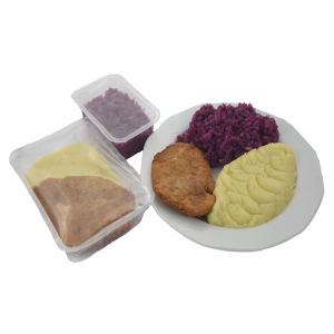 Kotlet drobiowy panierowany z ziemniakami 